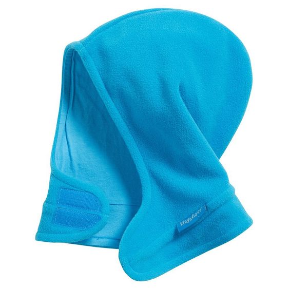 Playshoes Fleece-Schalmütze mit Klettverschluss - Aquablau - Gr. 51 / 53