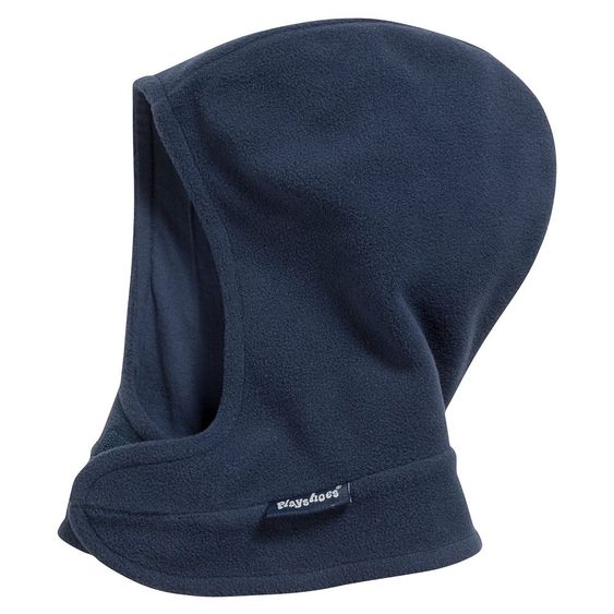 Playshoes Cappello sciarpa in pile con velcro - Navy - Taglia 51 / 53