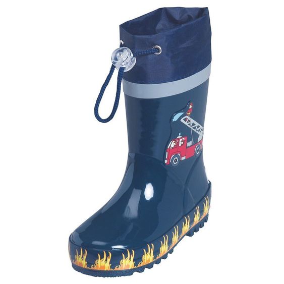 Playshoes Gummistiefel Feuerwehr - Marine - Gr. 20 / 21