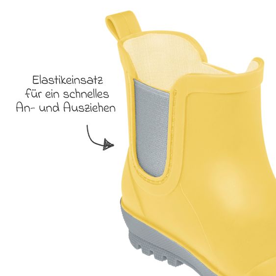 Playshoes Gummistiefel Halbhoch - Gelb - Gr. 22
