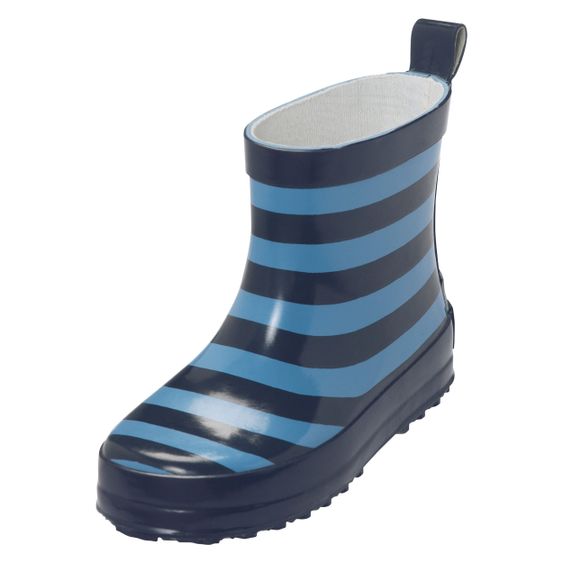 Playshoes Gummistiefel Halbhoch - Ringel Marine Hellblau - Gr. 20