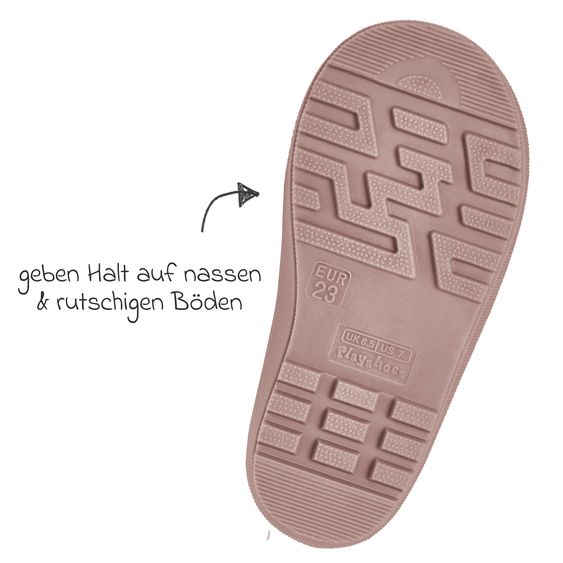 Playshoes Gummistiefel Halbhoch - Rosa - Gr. 22