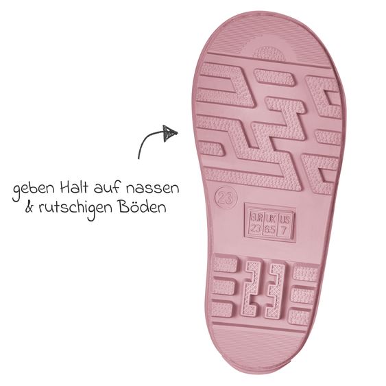Playshoes Gummistiefel - Margeriten - Rosa - Gr. 22