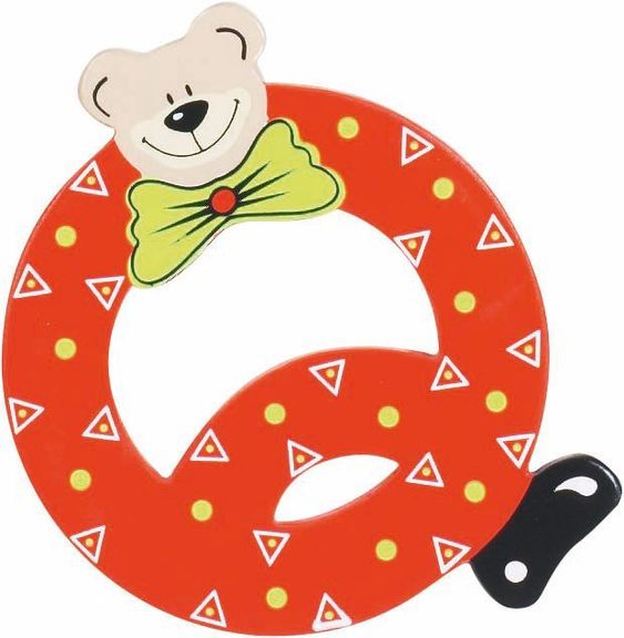 Playshoes Holzbuchstabe Q - Bär