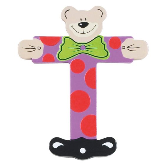 Playshoes Wooden letter T - bear