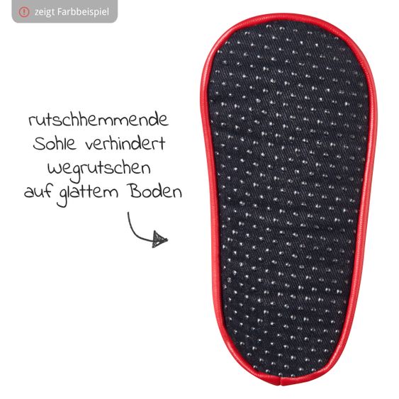 Playshoes Hüttenschuh - Bonbons Marine Rosa - Gr. 18/19