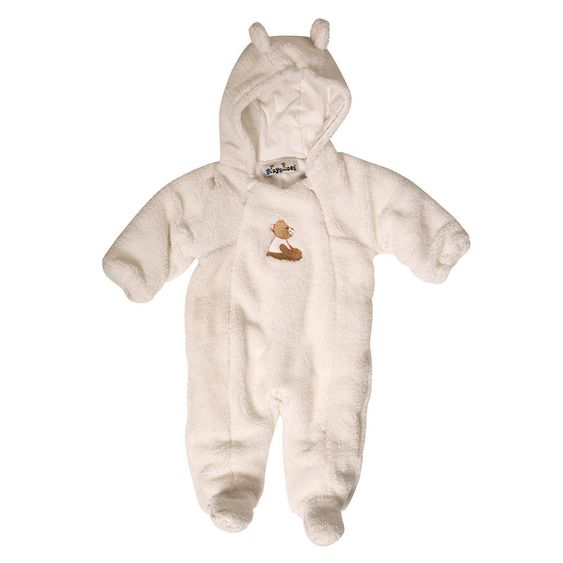 Playshoes Kuschel-Overall Teddy - Beige - Gr. 62