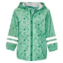 Rain jacket with reflectors - Forest animals - Green - Size 80
