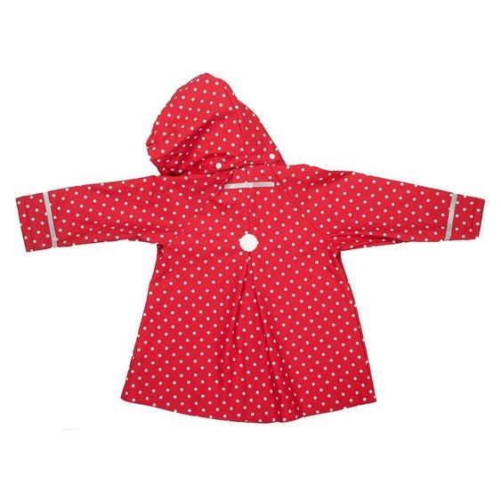 Playshoes Regen-Jacke Punkte - Rot - Gr. 92