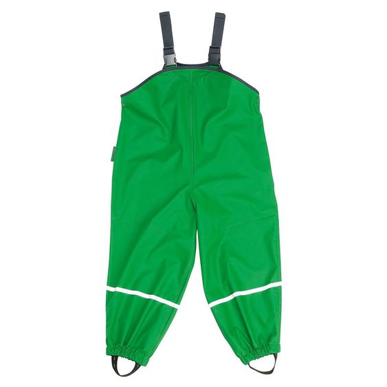 Playshoes Regen-Latzhose mit Fleecefutter - Grün - Gr. 80