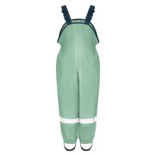 Regen-Latzhose mit Fleecefutter - Grün - Gr. 80