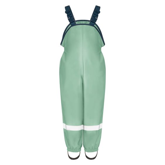 Playshoes Regen-Latzhose mit Fleecefutter - Grün - Gr. 86