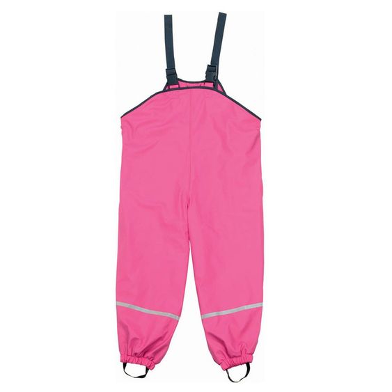 Playshoes Regen-Latzhose mit Fleecefutter - Pink - Gr. 80