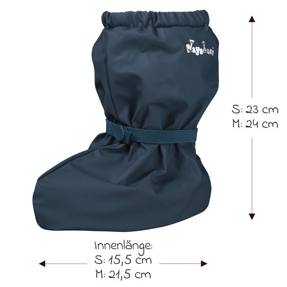 Playshoes Rain booties with fleece lining - Navy - Size M