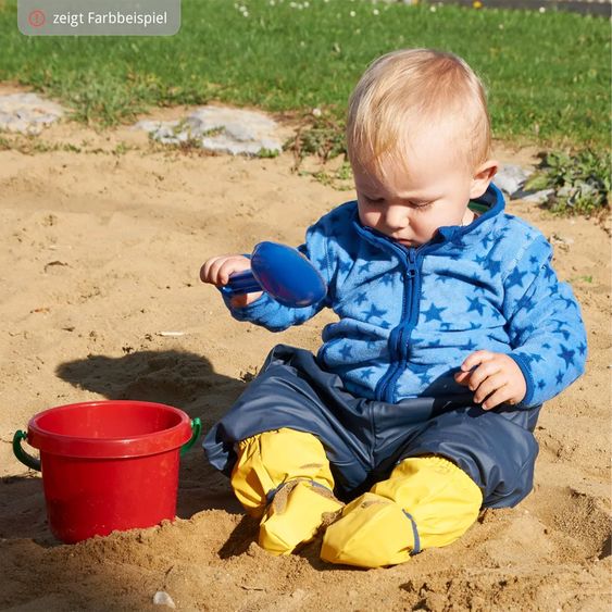 Playshoes Regenfüßlinge mit Fleecefutter - Marine - Gr. M