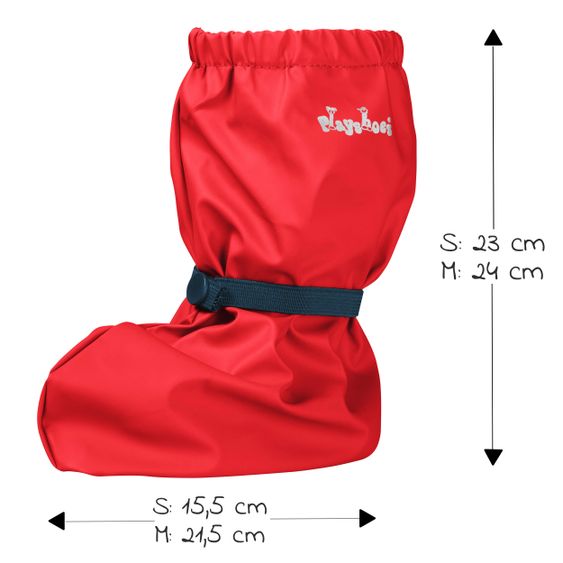 Playshoes Regenfüßlinge - Rot - Gr. S