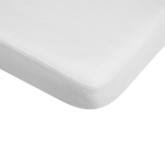 Playshoes fitted sheet Molton waterproof 70 x 140 cm - white