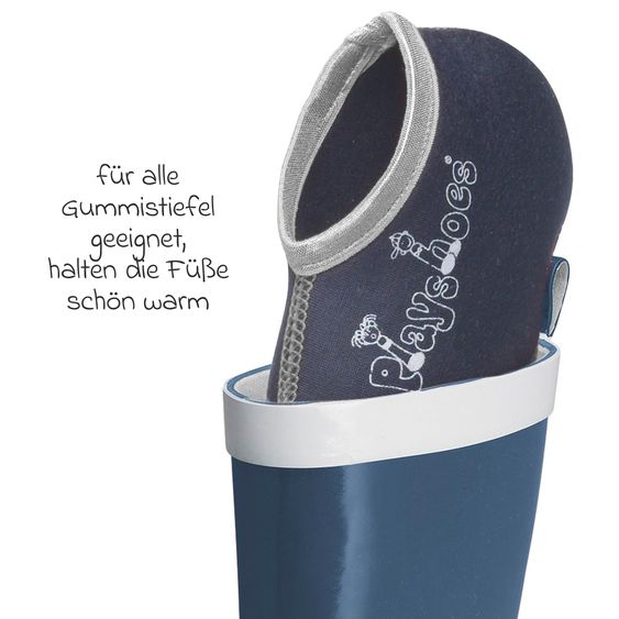 Playshoes Stiefelsocken - Marine - Gr. 20/21