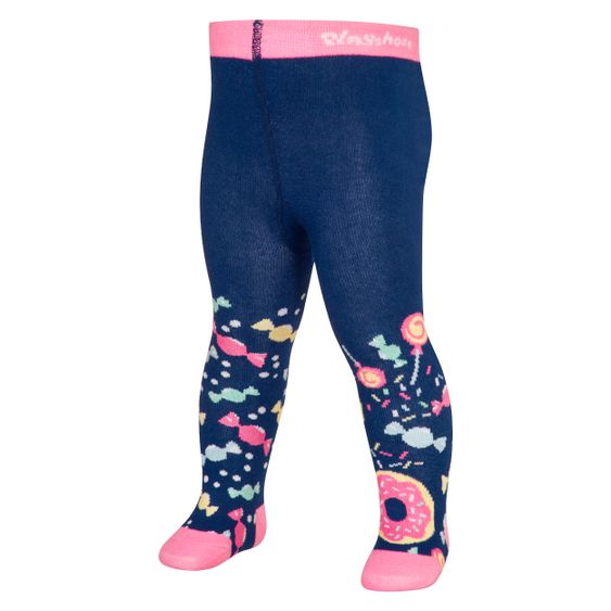 Playshoes Strumpfhose 2er Pack - Bonbons Marine Rosa - Gr. 62/68