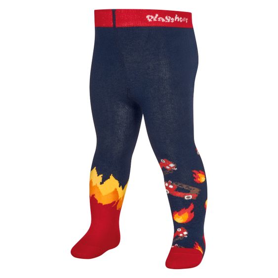 Playshoes Strumpfhose 2er Pack - Feuerwehr Marine - Gr. 62/68