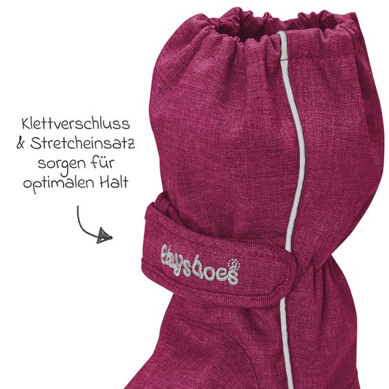 Playshoes Thermo-Füßlinge - Beere - Gr. 20/21