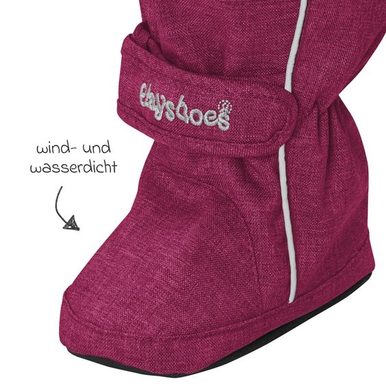 Playshoes Thermo-Füßlinge - Beere - Gr. 20/21
