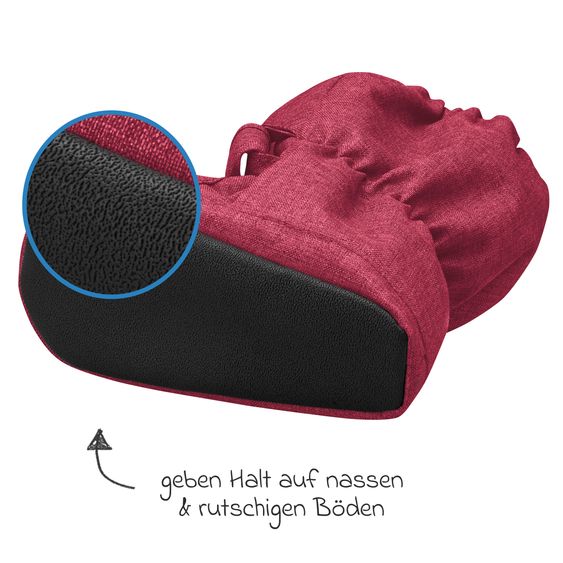 Playshoes Thermo-Füßlinge - Beere - Gr. 20/21