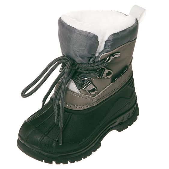 Playshoes Winterstiefel mit Warmfutter zum Schnüren - Grau - Gr. 20/21