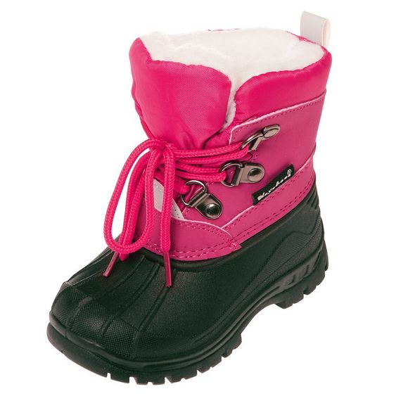 Playshoes Winterstiefel mit Warmfutter zum Schnüren - Pink - Gr. 20/21