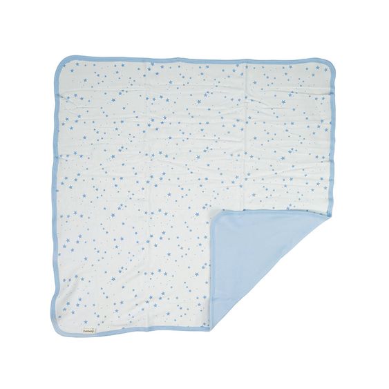 Puckdaddy Blanket set - Stripes / Stars - Light blue