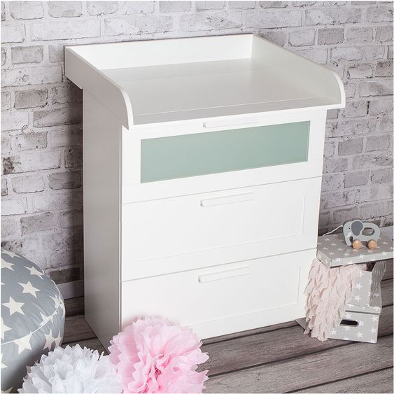Puckdaddy Fasciatoio per cassettiera IKEA Brimnes - Rotondo