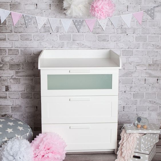 Puckdaddy Fasciatoio per cassettiera IKEA Brimnes - Rotondo
