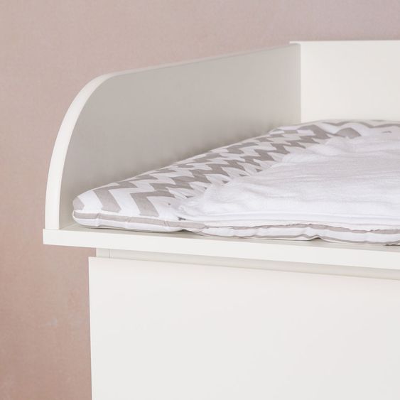 Puckdaddy Wickelaufsatz für IKEA Malm Kommode 15 cm - Weiß