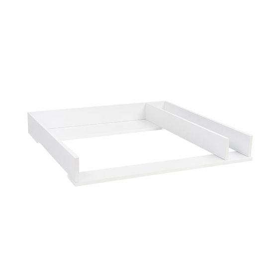 Puckdaddy Wickelaufsatz für IKEA Malm Kommode - Basic mit Trennfach - Weiß