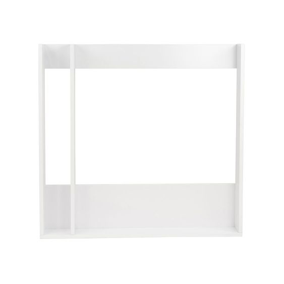 Puckdaddy Wickelaufsatz für IKEA Malm Kommode - Basic mit Trennfach - Weiß