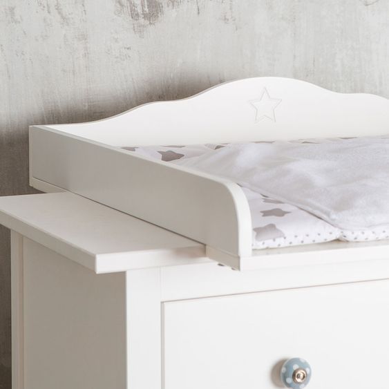 Puckdaddy Wickelaufsatz Standard Stern - Extrarund - Sterngravur