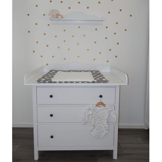 Puckdaddy Wickelaufsatz XXL Wolke - Extrarund - Weiß