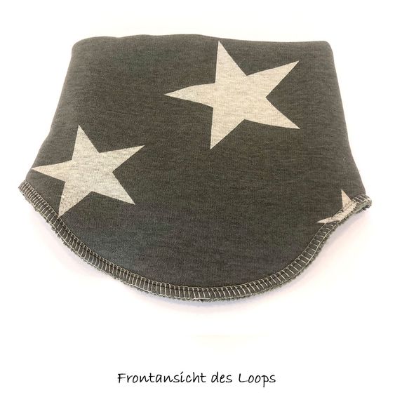 Puschl deluxe Loop mitwachsend - Sterne-Khaki