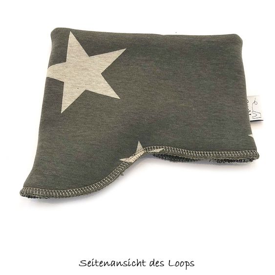 Puschl deluxe Loop mitwachsend - Sterne-Khaki