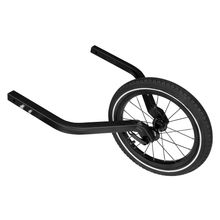 14" Joggerrad für Zweitsitzer inkl. Deichselaufnahme - Schwarz