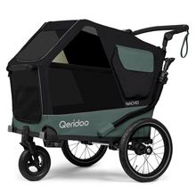 Hundeanhänger Nacho M auch als Buggy nutzbar mit Kupplung  bis 42 kg - Green