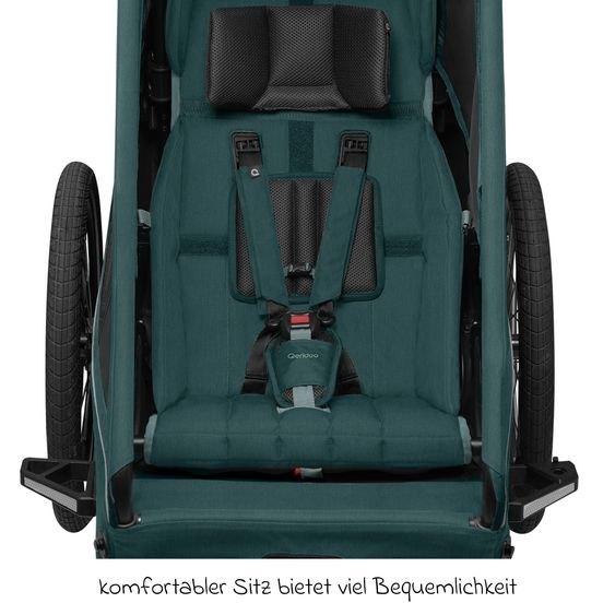 Qeridoo - Kinderfahrradanhänger & Buggy Kidgoo 1 für 1 Kind (bis 50 kg ...