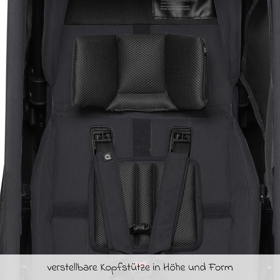 Qeridoo Kinderfahrradanhänger & Buggy Kidgoo 1 für 1 Kind (bis 50 kg) mit Kupplung, Dämpfsystem, XL-Kofferraum - Phantom Grey