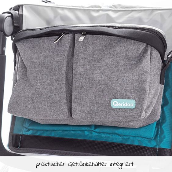 Qeridoo Qeridoo Tasche Organizer für den Schiebergriff - Grau