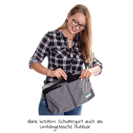 Qeridoo Qeridoo Tasche Organizer für den Schiebergriff - Grau