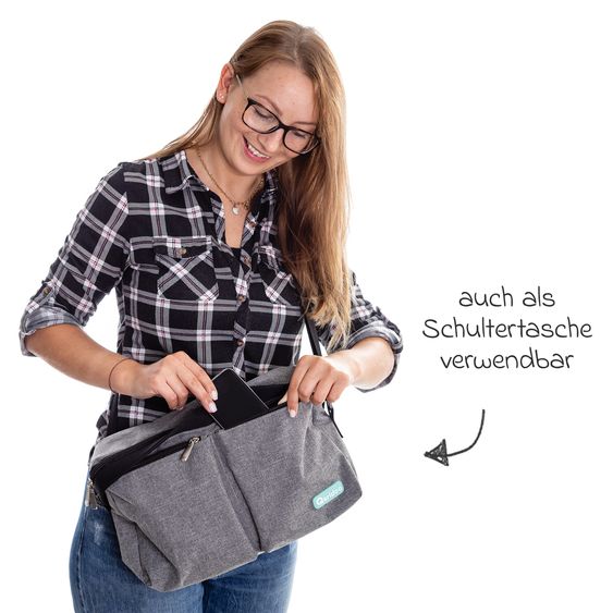Qeridoo Qeridoo Tasche Organizer für den Schiebergriff - Schwarz