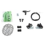 Disc brake retrofit kit for Qeridoo bicycle trailers