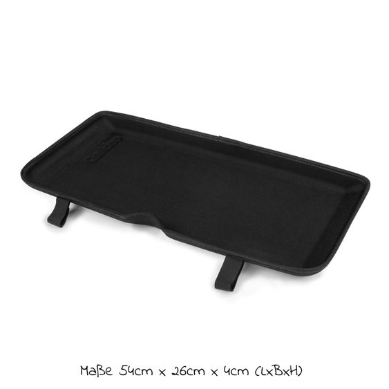 Qeridoo Protection tray for two-seater for the footwell - Black