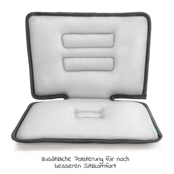 Qeridoo Seat cushion for single seater for extra padding - Grey