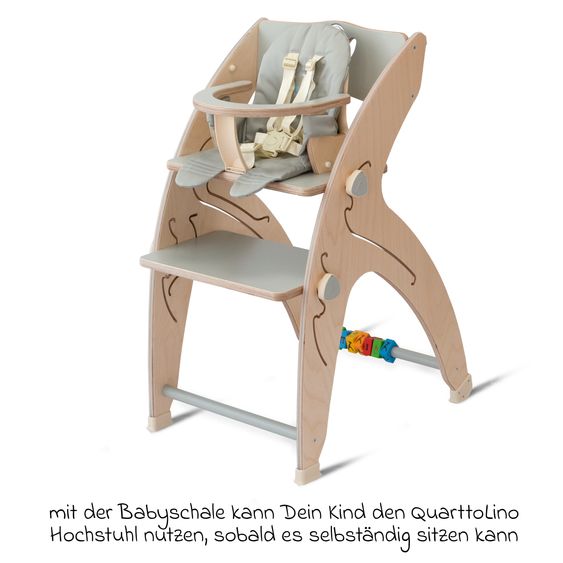 QuarttoLino Babyeinsatz für Hochstuhl Quarttolino - Grau